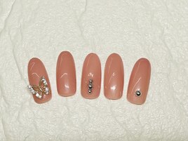 蝶/パーツ/ピンク/シンプル