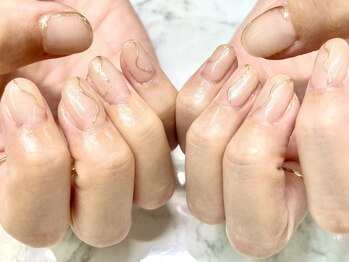 ビンナ(BINNA)の写真/【自慢したくなる美フォルム】技術が光る上品ネイル◎自爪を労わるフィルイン採用で持ちの良さも定評あり♪