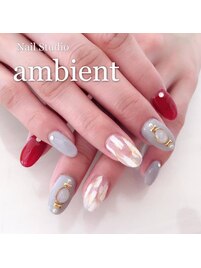 ニュアンスデザインネイル♪