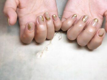 エムネイル(Ｍ)/_シンプルニュアンスネイル_