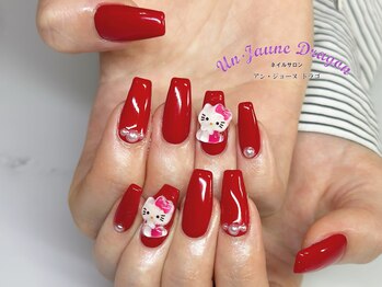アン ジョーヌドラゴ/【ロングネイル】赤ネイル