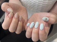 ビュー バイ ネオリーブ 用賀店(beau'r by neolive)/ブルーネイル【パラジェル】m