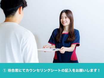 トロイカ整体院 北花田店/1.カウンセリングシートご記入