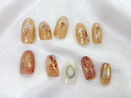 【涼秋ニュアンスネイル】