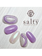 ネイルアンドアイラッシュサロン ソルティ 寺田町(salty)/ぷっくりネイル