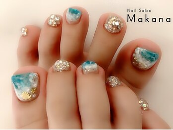 マカナ(Makana)/キラキラ海ネイル