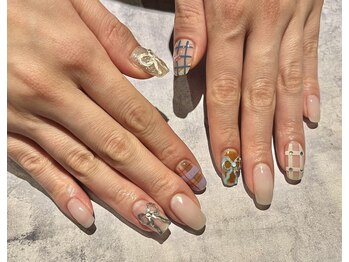 レストヘアー(Resto hair)/リボン&チェックアート