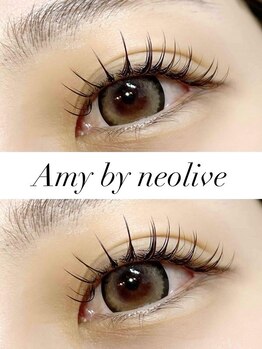エイミー バイ ネオリーブ(Amy by neolive)の写真/&Healthy(アンドヘルシー)導入☆マツエク×まつげパーマで瞳に影がかからず印象的なお目元に♪束感まつげも