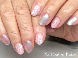桜ネイル/マグネットネイル
