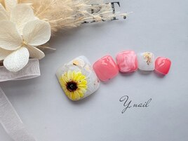 ひまわりネイル