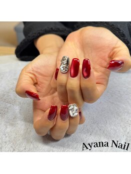 リファインネイル(refinenail)/ビジュー敷き詰め/フィルイン