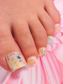 清涼感押し花×シースルーレース