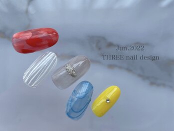 スリー(THREE)/June.2022/nail design