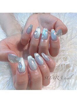 【nail】magnet×オーロラ