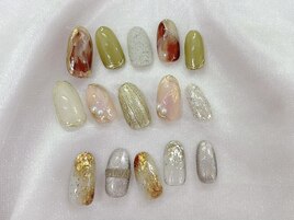 【涼秋ニュアンスネイル】