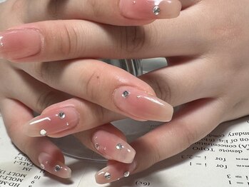 チークネイル×ストーン