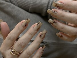 べっ甲ネイルニュアンスネイル