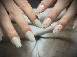 水玉ネイル