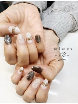 ネイルサロン アイル(nail salon i’ll)/ニュアンス☆マグネット&ミラー