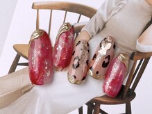 ネイルサロンフォーユー(for u)/ゴージャスアニマル￥８９８０