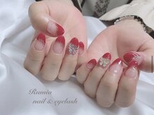 ルミア(Rumia)/斜めフレンチに蝶パーツ