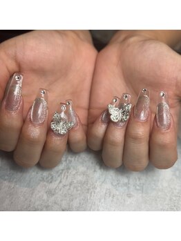 ブルー(Blue)/クリアフレンチ／マグネット