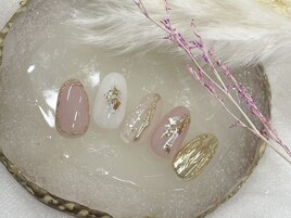 ニュアンス　ミラー 金箔