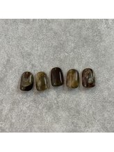 ペル(Per)/brown × khaki