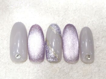 リノ ネイル(Rino nail)/７月の新作　大人パープル707l1