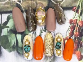 【自爪ネイル】アートネイル