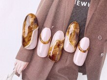 ネイルサロンフォーユー(for u)/べっこうニュアンス￥８９８０