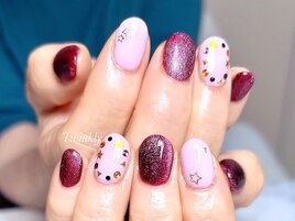 シンプルアートのseasonネイル