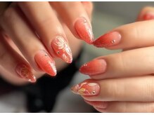 わがままキャット/フラワーネイル