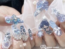 リボンアディクト(ribbon addict)/キラキラレオパードネイル☆