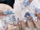 キラキラレオパードネイル☆