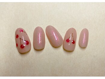 さくらんぼネイル