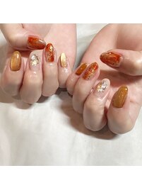 秋先取りネイル ♪