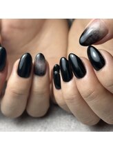 デュオ(duo)/ブラックマーブルネイル