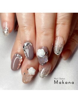 マカナ(Makana)/グレイッシュ ローズネイル