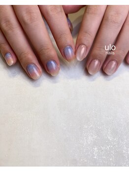 ウロネイルズ(ulo nails)/淡色夕陽グラデーション