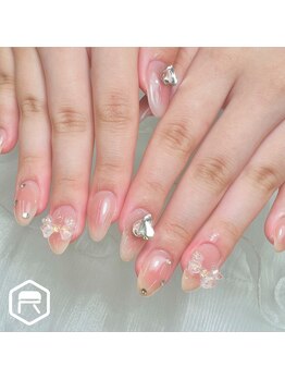 東海最大級ネイルサロン by レディスペネイル 名駅店/チークネイル