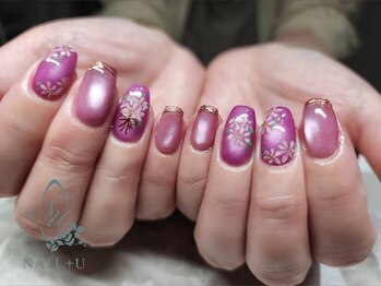 ネイルプラスユウ(NAIL+U)/上品フラワー