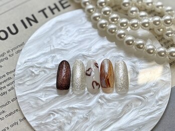 バレンタインチョコネイル