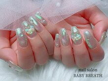 ベイビーブレス(BABY BREATH)/持ち込み☆マグオーロラネイル