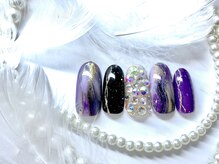 ルミエ(Lumie)/和テイスト紫ネイル 