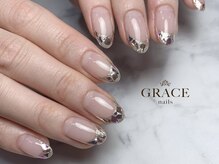 グレース ネイルズ(GRACE nails)/ガラスフレンチ