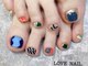ラブネイル(LOVE NAIL)の写真/【持ち込みデザインOK★ケア付】フットネイル¥5980～☆いつでも魅せられる足元に…♪【豊川市/八幡駅】