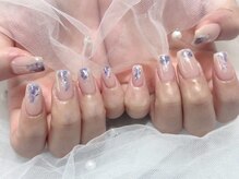 プティ アイビューティ 京橋店(peTiT eyebeauty)/シンプル　ニュアンス　夏ネイル