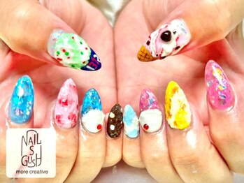 ネイルズガッシュ 武蔵小山店(NAILsGUSH)の写真/【お持ち込みデザインも!!】技術＆お値段＆施術の早さに自信あり！！豊富なデザイン量から選べます☆