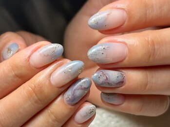 ホロムア 大岡山店(Holomua)/ニュアンスネイル/大理石ネイル